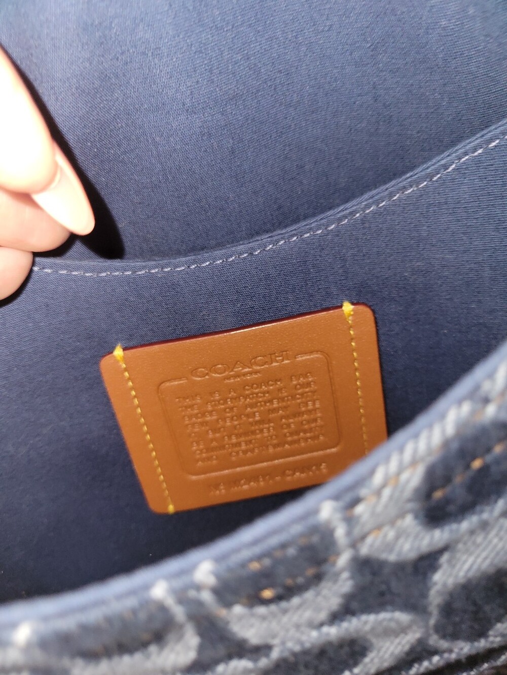 *NWT* Coach Denim Tabby Shoulder Bag - Picture 6 of 7